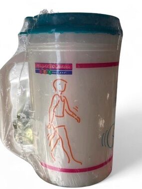 Vintage Weight Watchers 123 Success Mug Pitcher 32oz Plastic USA 7.5x5 NOS